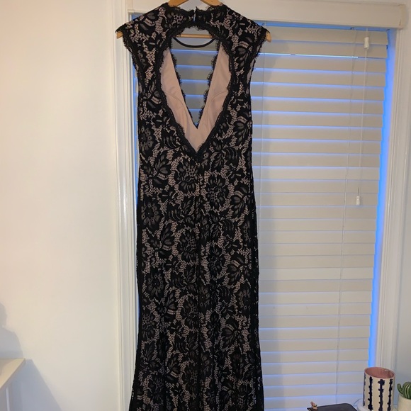 Lace Prom Dress - Picture 2 of 4